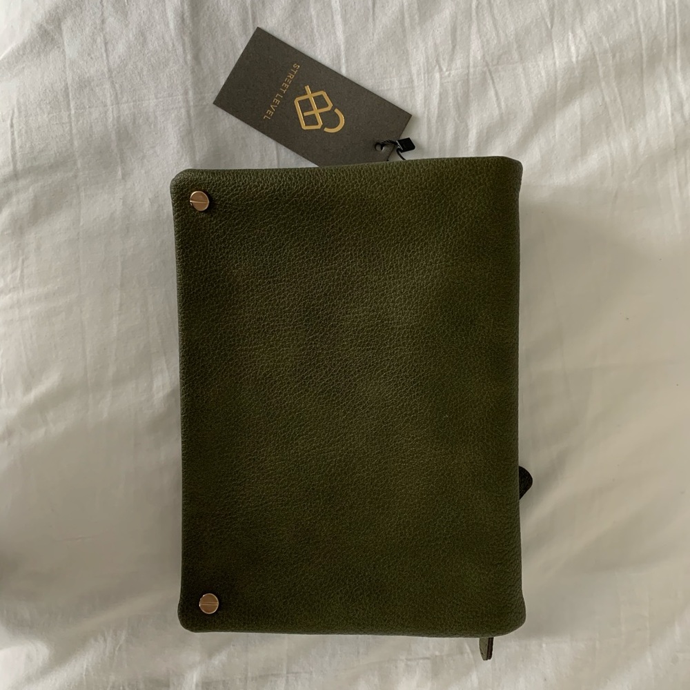 Vegan leather clutch